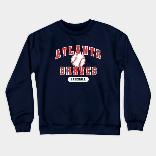 atlanta baseball Crewneck Sweatshirt by GS